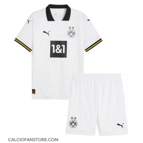 Maglia Calcio Borussia Dortmund Terza Divisa Bambino 2024-25 Manica Corta (+ pantaloncini)